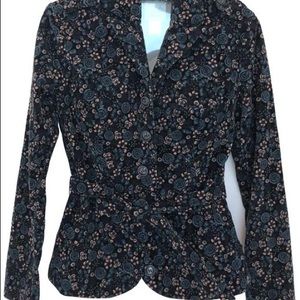 Urban Outfitters velvet floral blazer